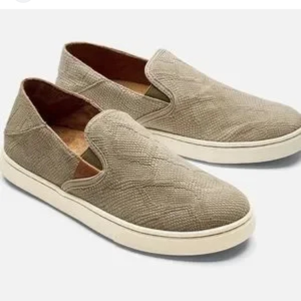 Olukai Tan Slip-On Loafers‎ for Men